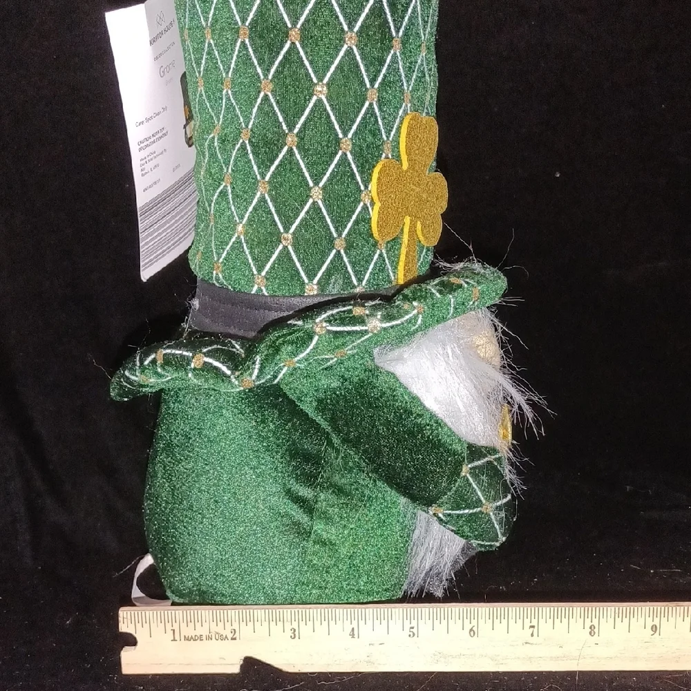 St. Patrick's Day Green Gnome 'Lucky' Tabletop Decoration